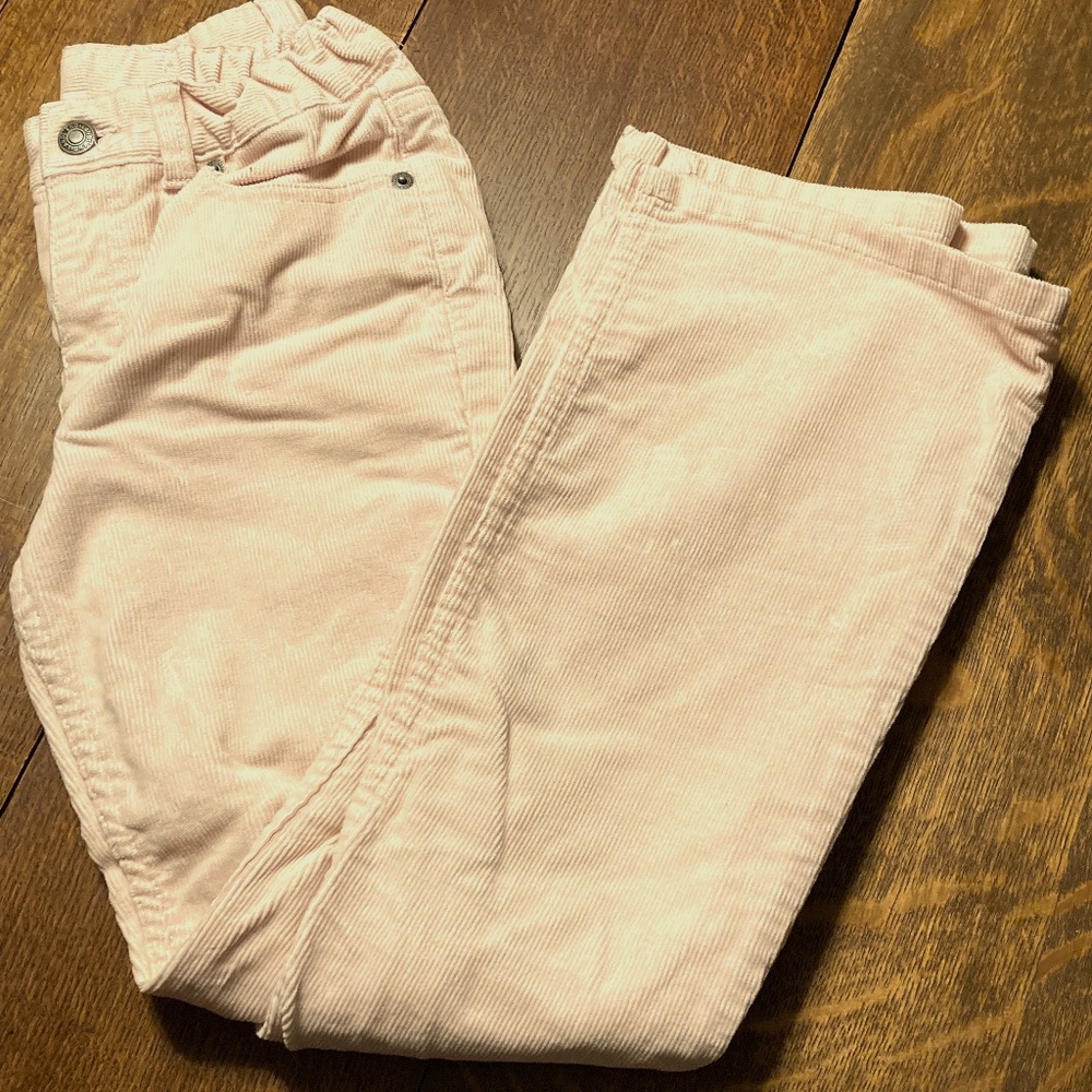 Lands' End Girls Light Pink Cords w/adjustable waist size 10